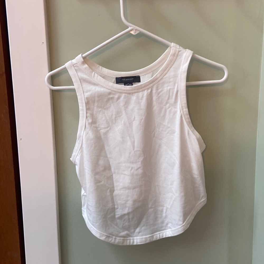 white tank top